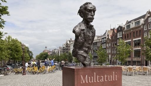 The statue of Multatuli in Amsterdam